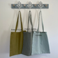 Green Linen Market Bags