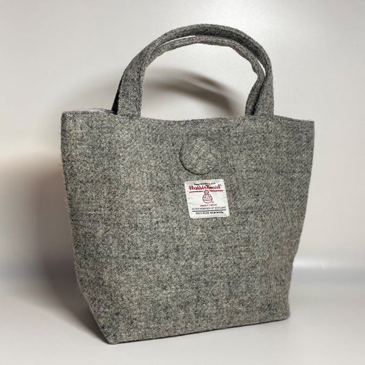 Grey Harris Tweed Handbag