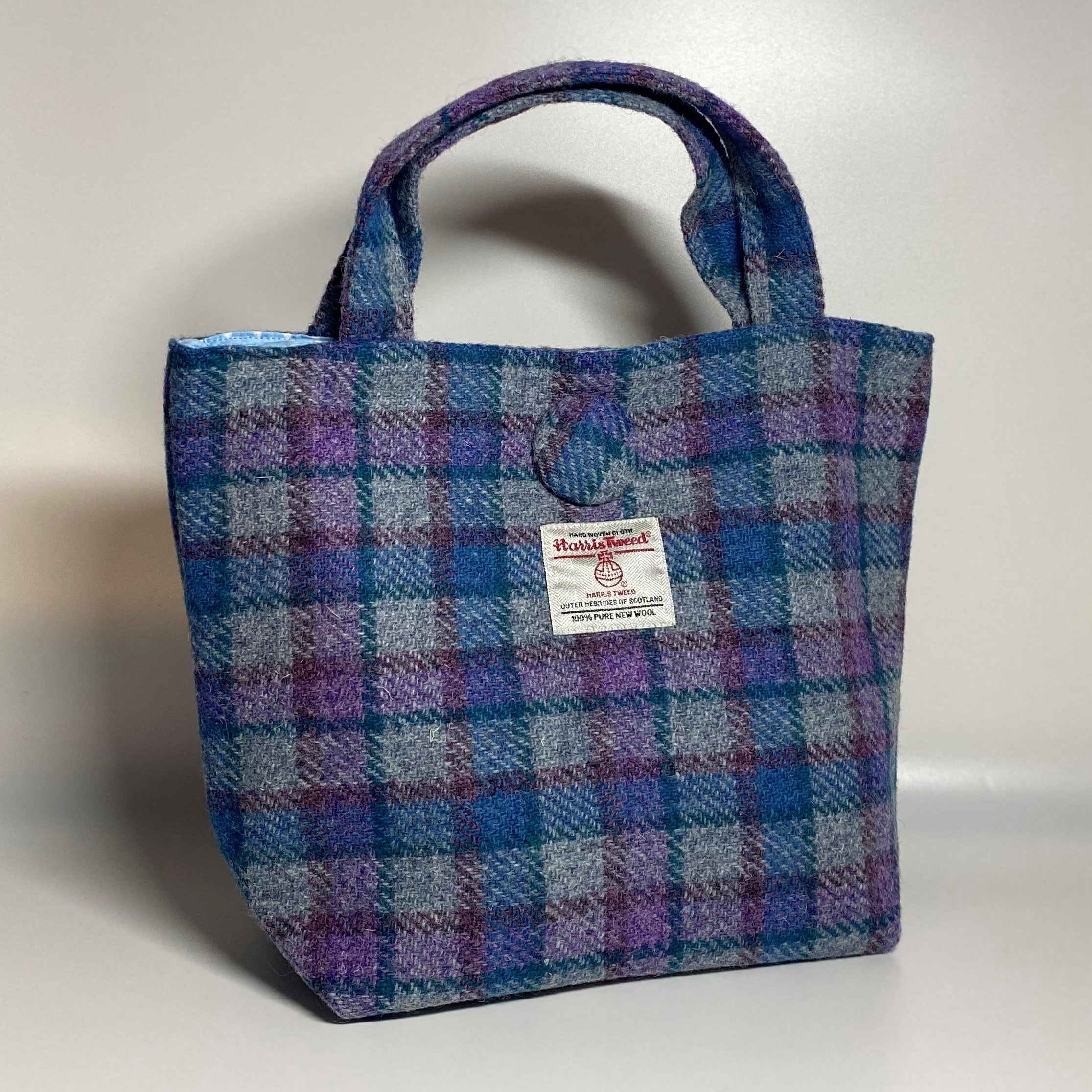 Harris tweed purple online bag